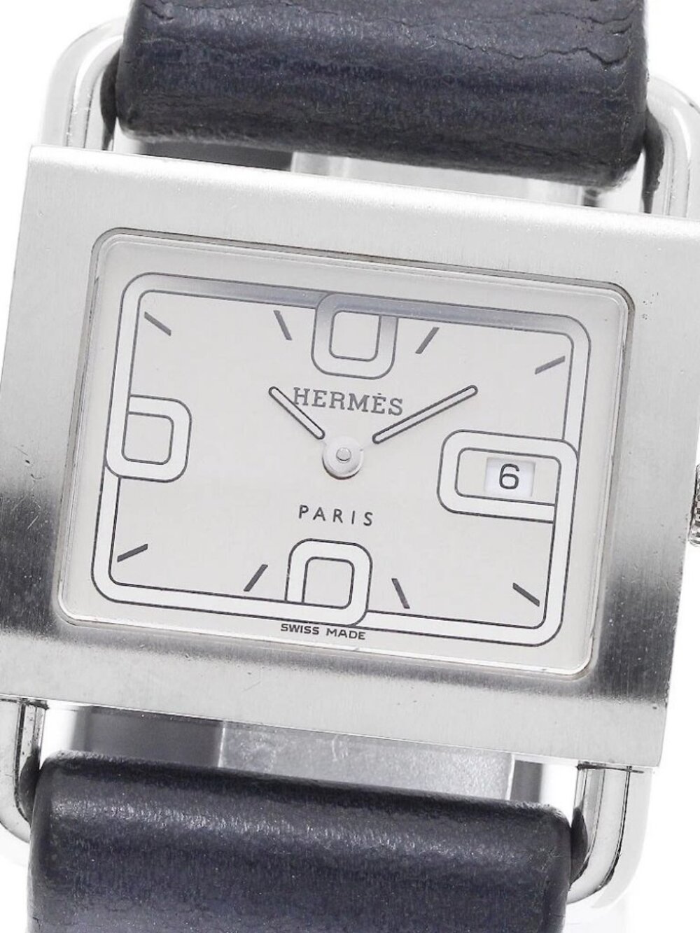 HERMES Valenia BA1.510 Date Silver Dial Quartz Ladies Watch